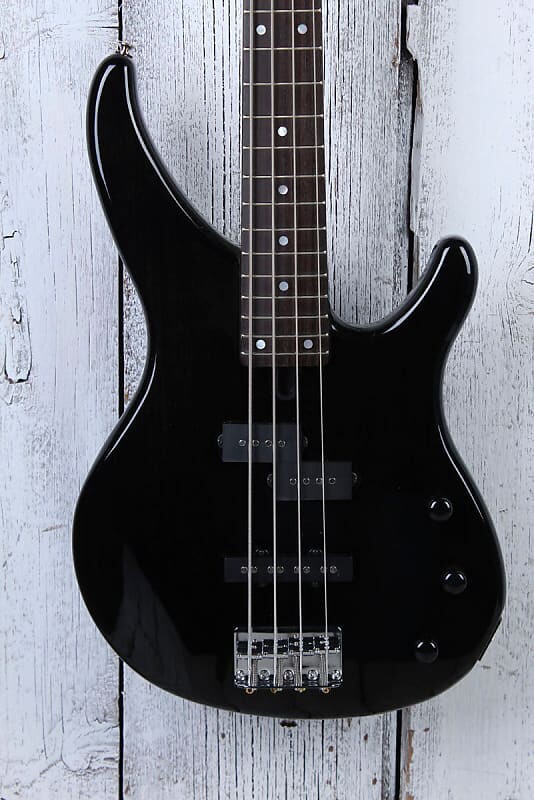

Yamaha 4 String Bass Electric Guitar Flame Mango Top Trans Black TRBX174EW TBL