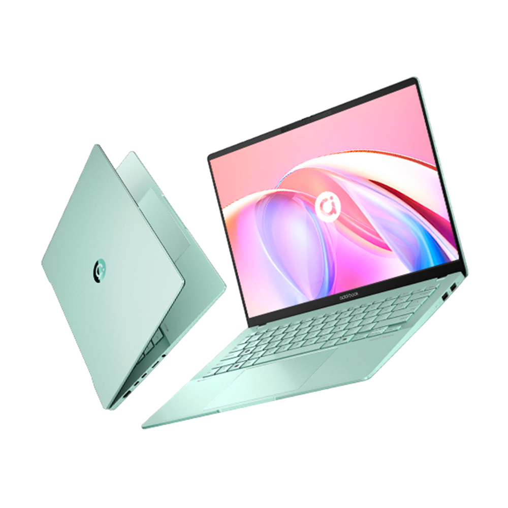 Ноутбук Asus Adolbook 14 Air, 14, 32 ГБ/1 ТБ, R7-8845H, Radeon 780M, зеленый, английская раскладка ноутбук lenovo thinkbook 14 2024 14 5 32 гб 2 тб r7 8845h серый английская клавиатура