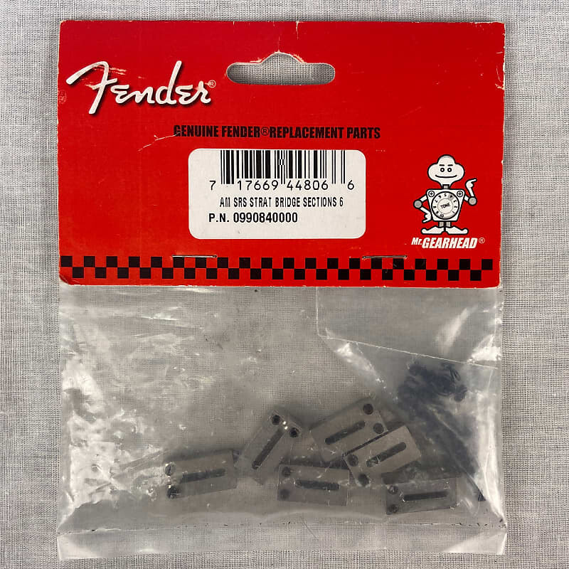 

Седла Fender American Standard Stratocaster/Telecaster (6) 099-0840-000 American Standard Stratocaster/Telecaster Saddles (6)