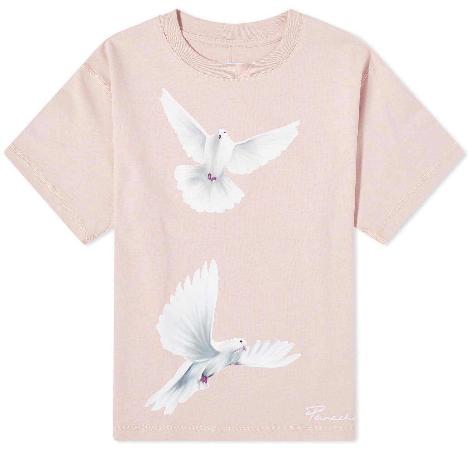 

Футболка 3.Paradis Freedom Doves Cropped, розовый