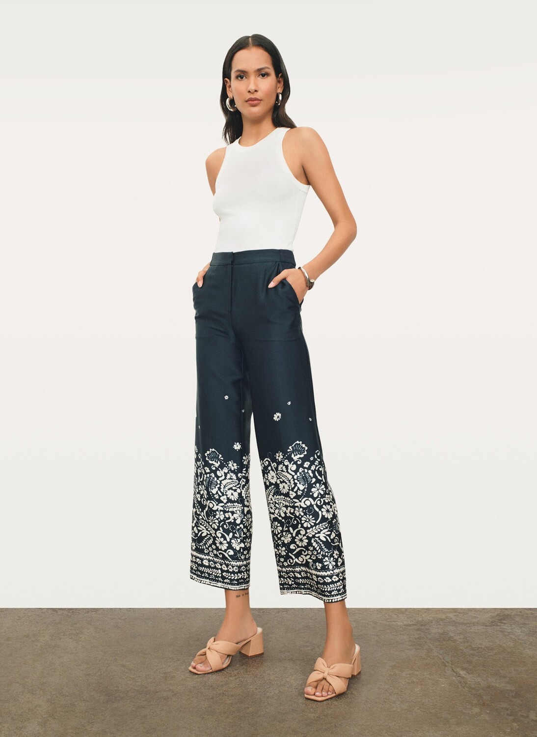 

Брюки с полосками Donna Karan, Черный