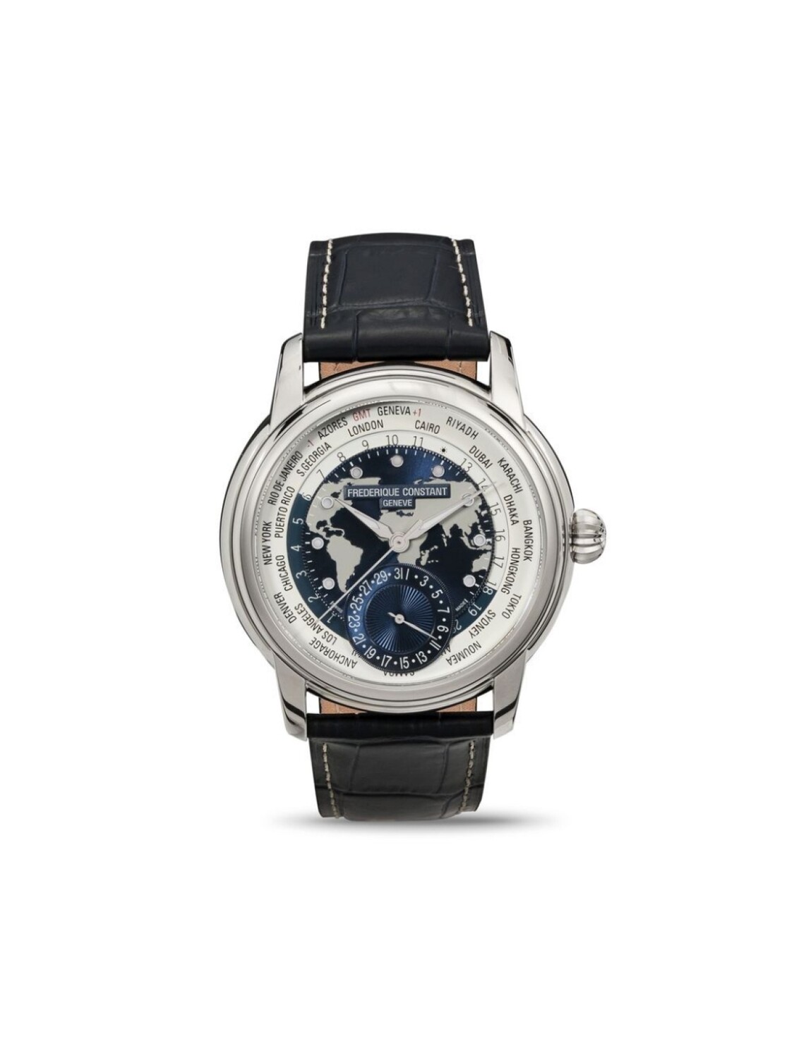 

Frederique Constant наручные часы Classic Worldtimer Manufacture 42 мм, белый