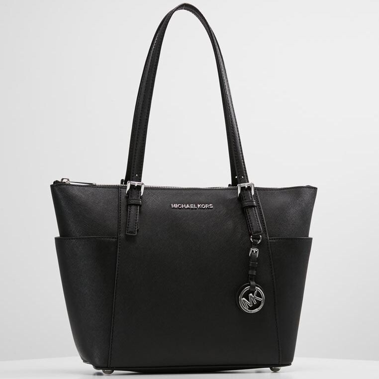 

Сумка-тоут Michael Kors Jet Set, черный/серебрянный