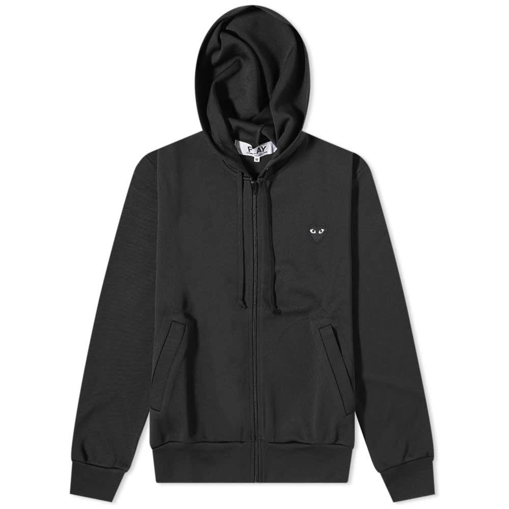 Толстовка Comme des Garçons Play Black Heart Back Print Zip Hoody выгодно  купить в интернет-магазине за границей с сервисом CDEK.Shopping