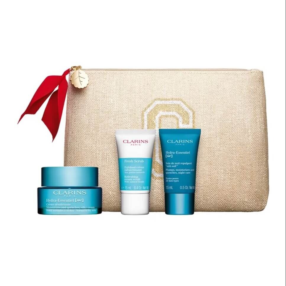 

Подарочный набор Clarins Hydra-Essentiel Day Cream, 4 предмета