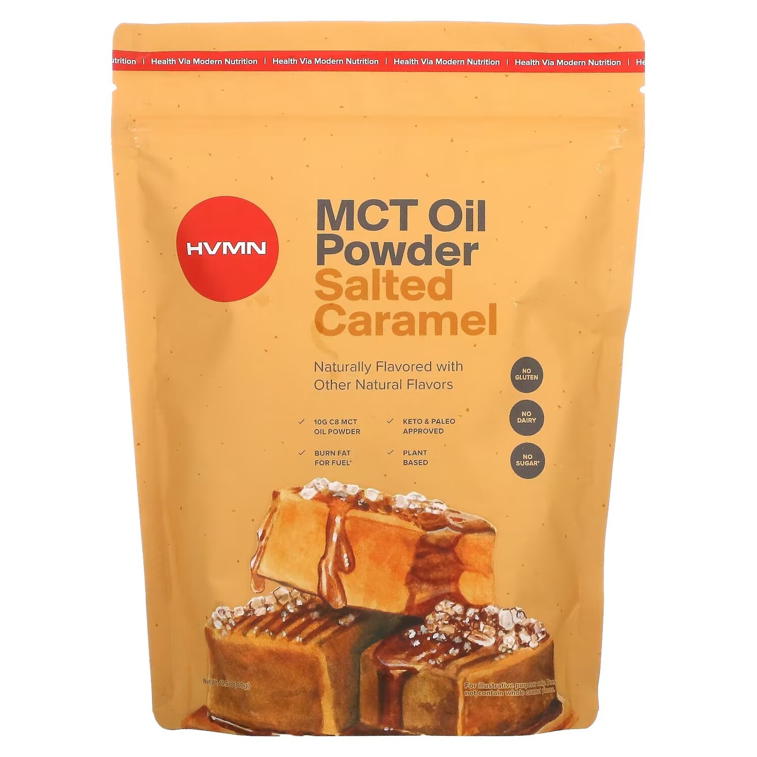 

HVMN, MCT Oil Powder, соленая карамель, 300 г (10,5 унции)