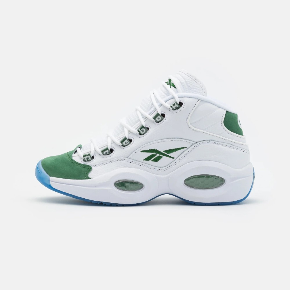

Кроссовки Reebok Classic Question Mid Unisex, белый/зеленый