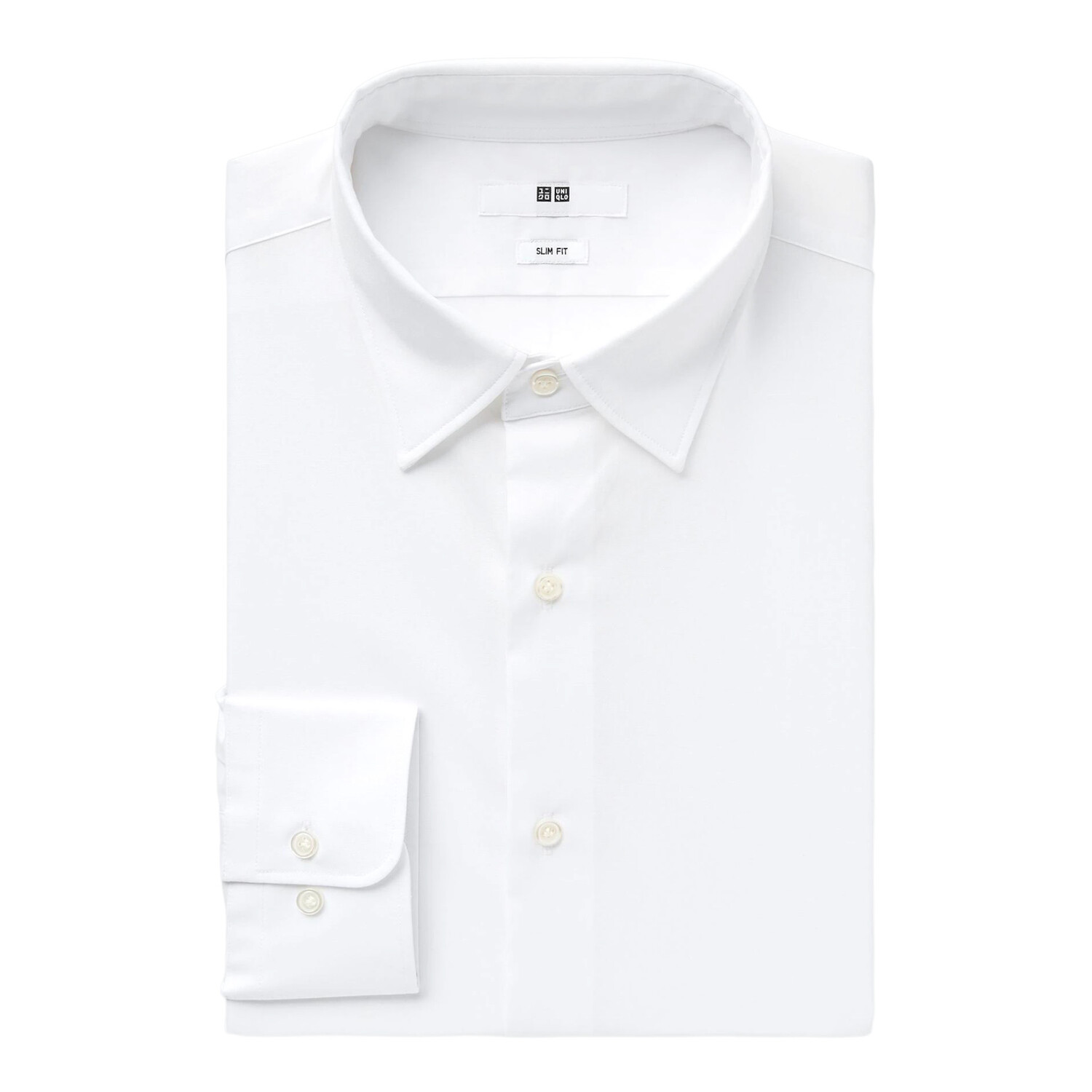 

Рубашка Uniqlo Easy Care Broadcloth Stretch Slim Fit, белый