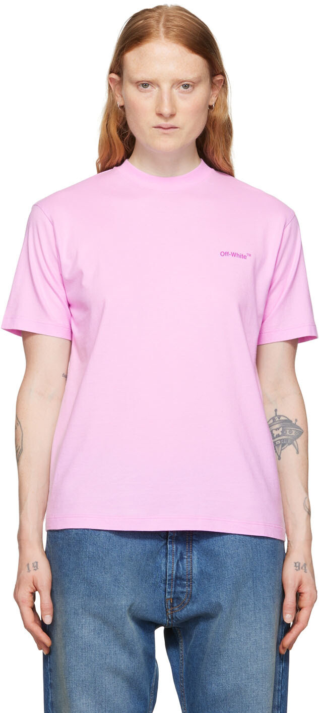 

Фиолетовая футболка Diag Off-White, Фиолетовый