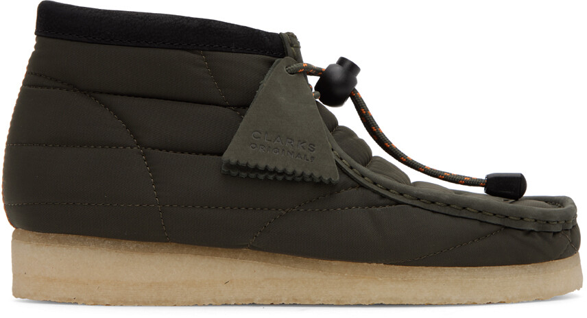 

Ботинки цвета хаки Wallabee Clarks Originals
