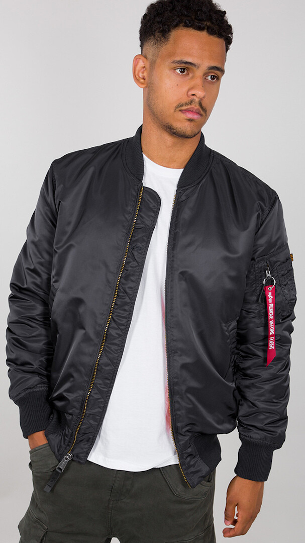 

Куртка Alpha Industries MA-1 VF 59 Long, темно-серая, Серый
