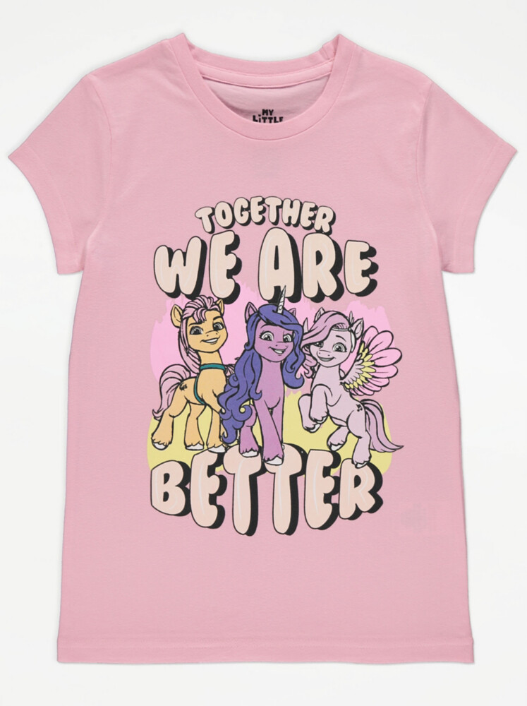 

Розовая футболка с персонажем My Little Pony Together George., розовый