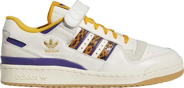 Кроссовки Adidas Forum 84 Low 'Lakers Snakeskin', кремовый - фото