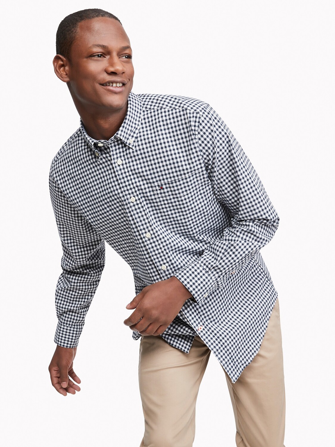 

Рубашка из стретч essential classic fit Tommy Hilfiger, небо пустыни
