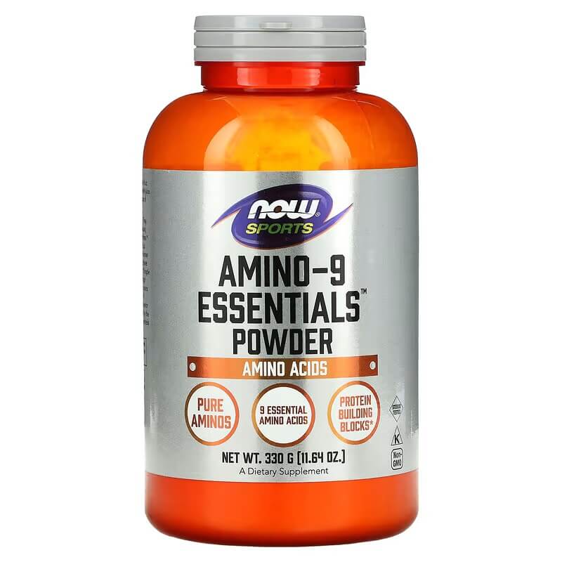 Порошок аминокислоты-9 Essentials NOW Foods, 330 гр now foods sports amino 9 essentials powder 330 г 11 64 унции