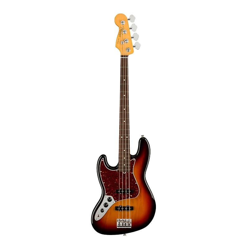 Fender American Professional II 4-струнная джазовая бас-гитара с накладкой на гриф из палисандра (для левшей, 3 цвета Sunburst) Fender American Professional II 4-String Jazz Bass (Left-Hand, 3-Color Sunburst)