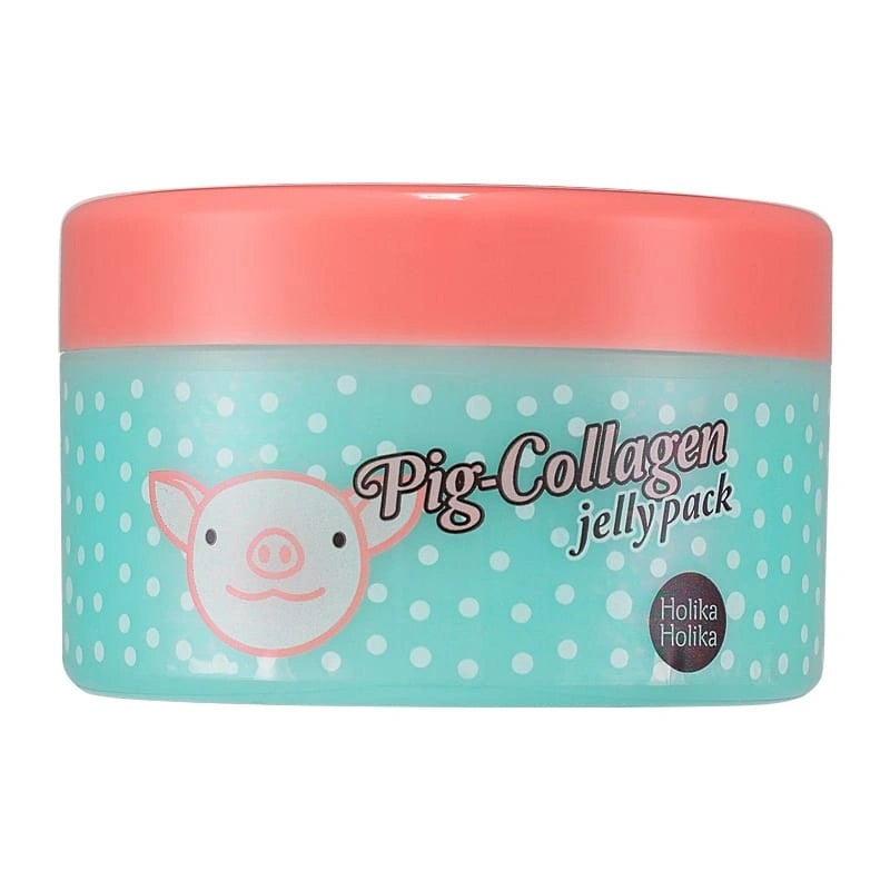 цена HOLIKA HOLIKA Разглаживающая и увлажняющая маска для лица Pig-Collagen Jelly Pack 80мл