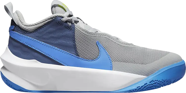 

Кроссовки Nike Team Hustle D10 GS 'Grey Fog Mystic Navy', серый