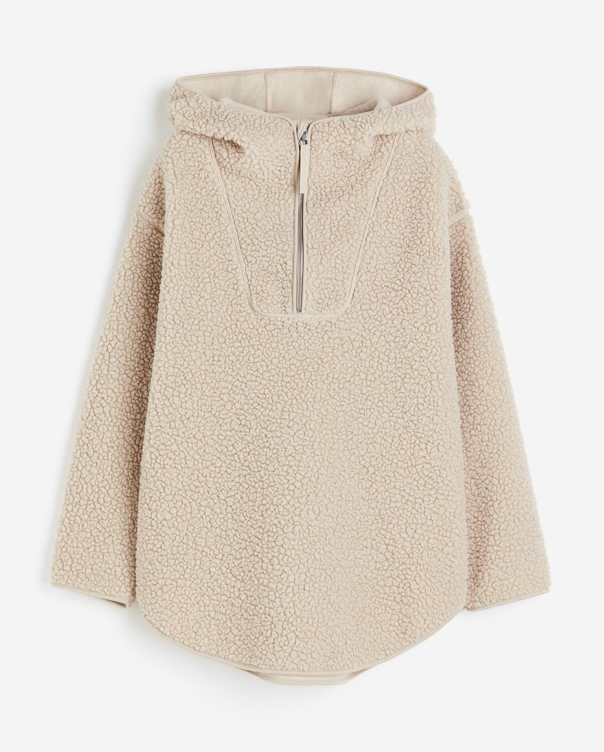 

Толстовка H&M Polarized Sweatshirt Oversize With, светло-бежевый