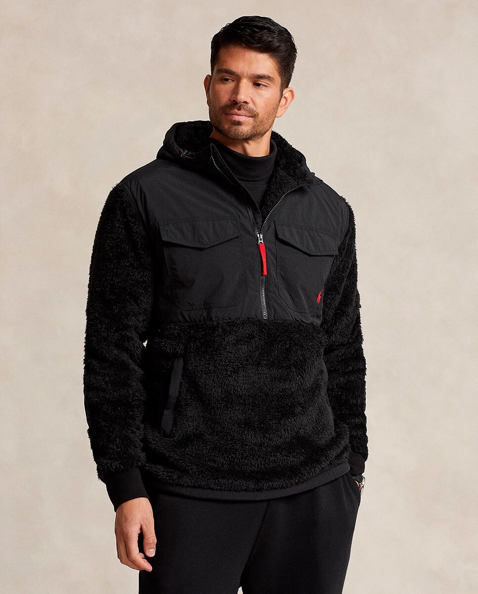 

Мужская толстовка с капюшоном больших размеров Polo Ralph Lauren, черный