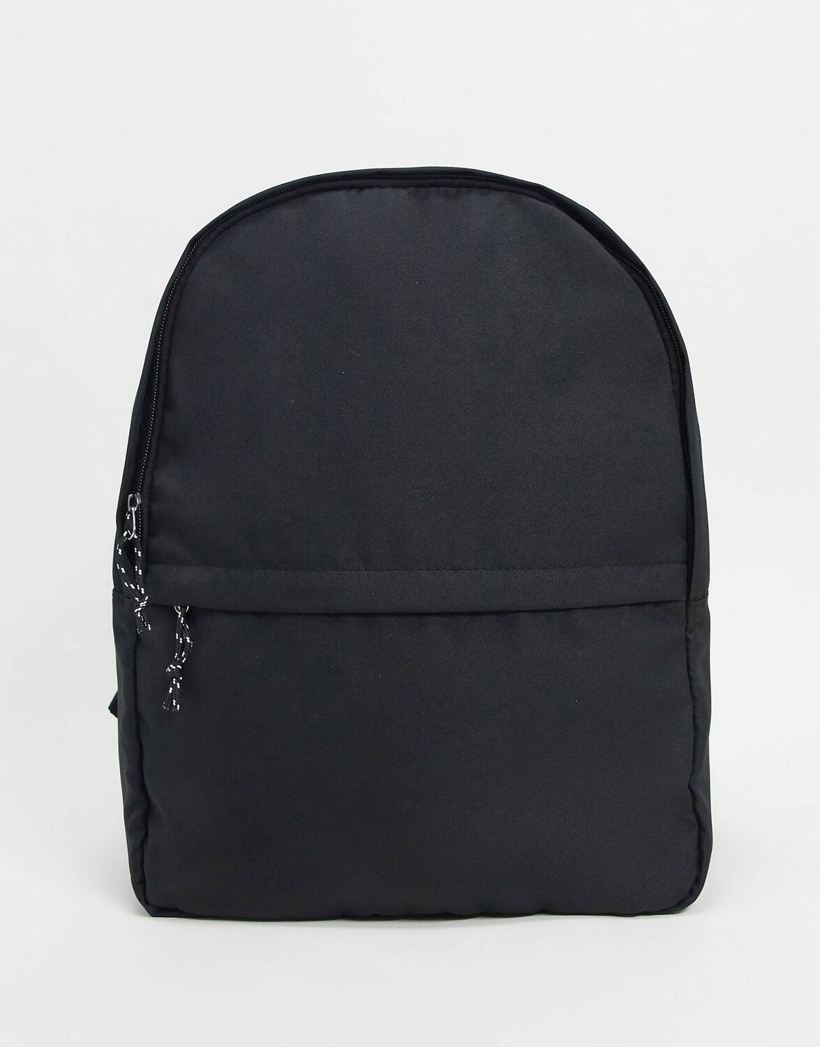 

Рюкзак ASOS DESIGN из черного нейлона с контрастным пулером - BLACK