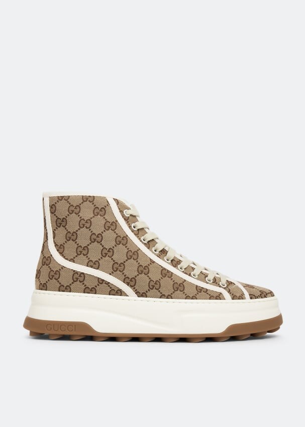 

Кроссовки GUCCI Tennis Treck high-top sneakers, бежевый