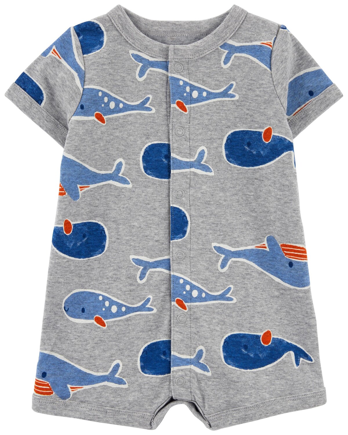 

Комбинезон Baby Whale на кнопках Carter's, серый
