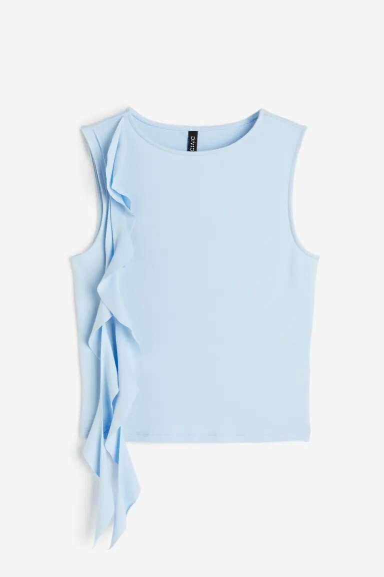 

Топ H&M Tank with Strap Detail, голубой