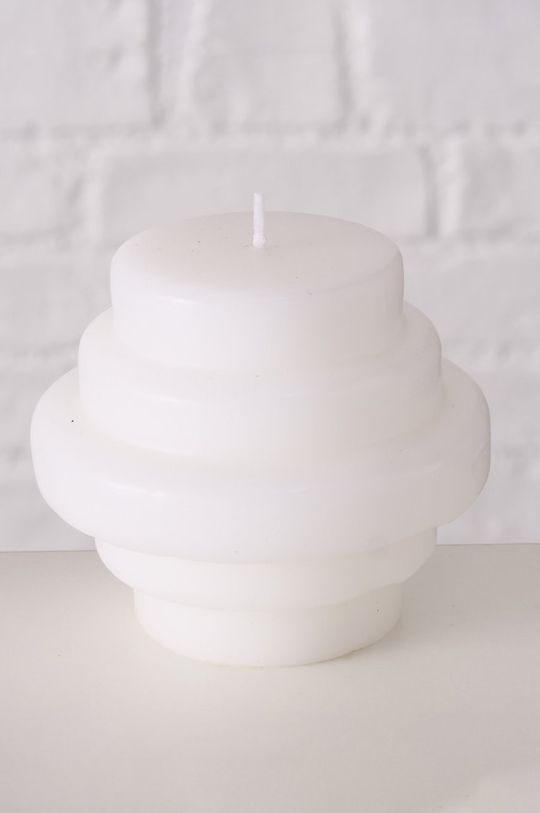Свеча Трапека без запаха Boltze, белый свеча богатство аромата натуральная эко свеча из пальмового воска ночной жасмин