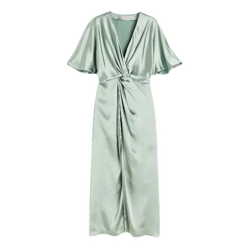 

Платье H&M Draped Satin, мятный