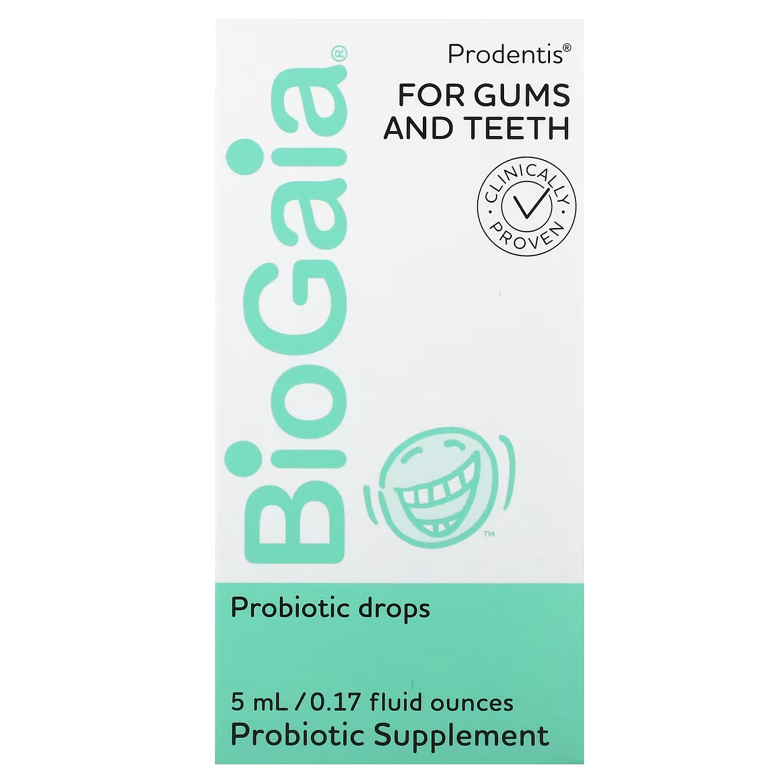 BioGaia Prodentis пробиотические капли для десен и зубов, 0,17 жидкой унции (5 мл)