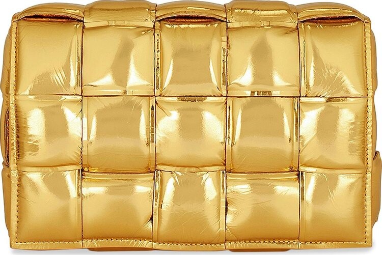

Сумка Bottega Veneta Padded Cassette Gold, золотой, Желтый