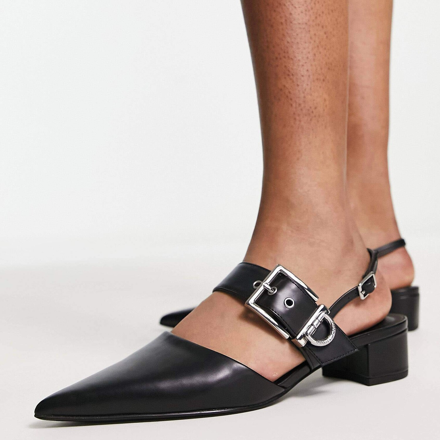 

Туфли Charles & Keith Sling Back Heeled, черный