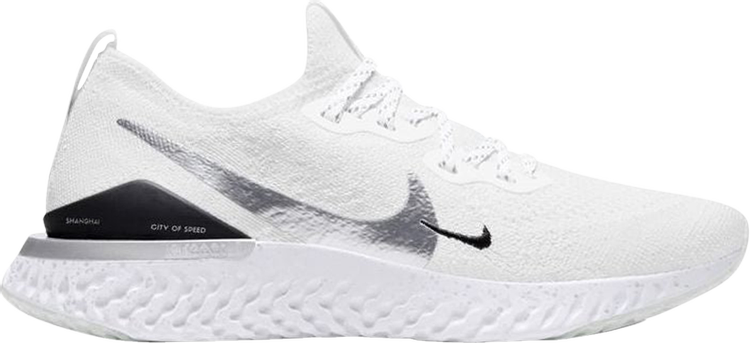 

Кроссовки Nike Wmns Epic React Flyknit 2 'White Metallic Silver', белый