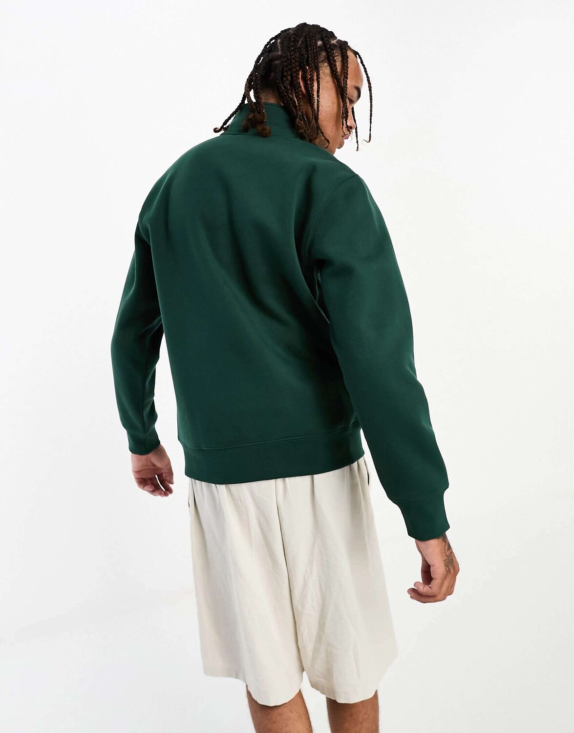 

Зеленый свитшот на молнии Carhartt WIP Chase