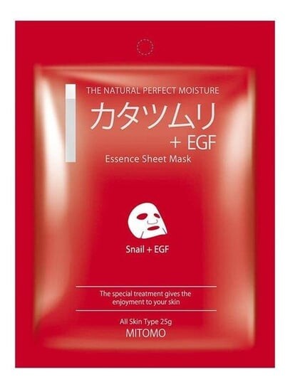 

Тлистовая маска для лица Mitomo с экстрактом слизи улитки и EGF 25г