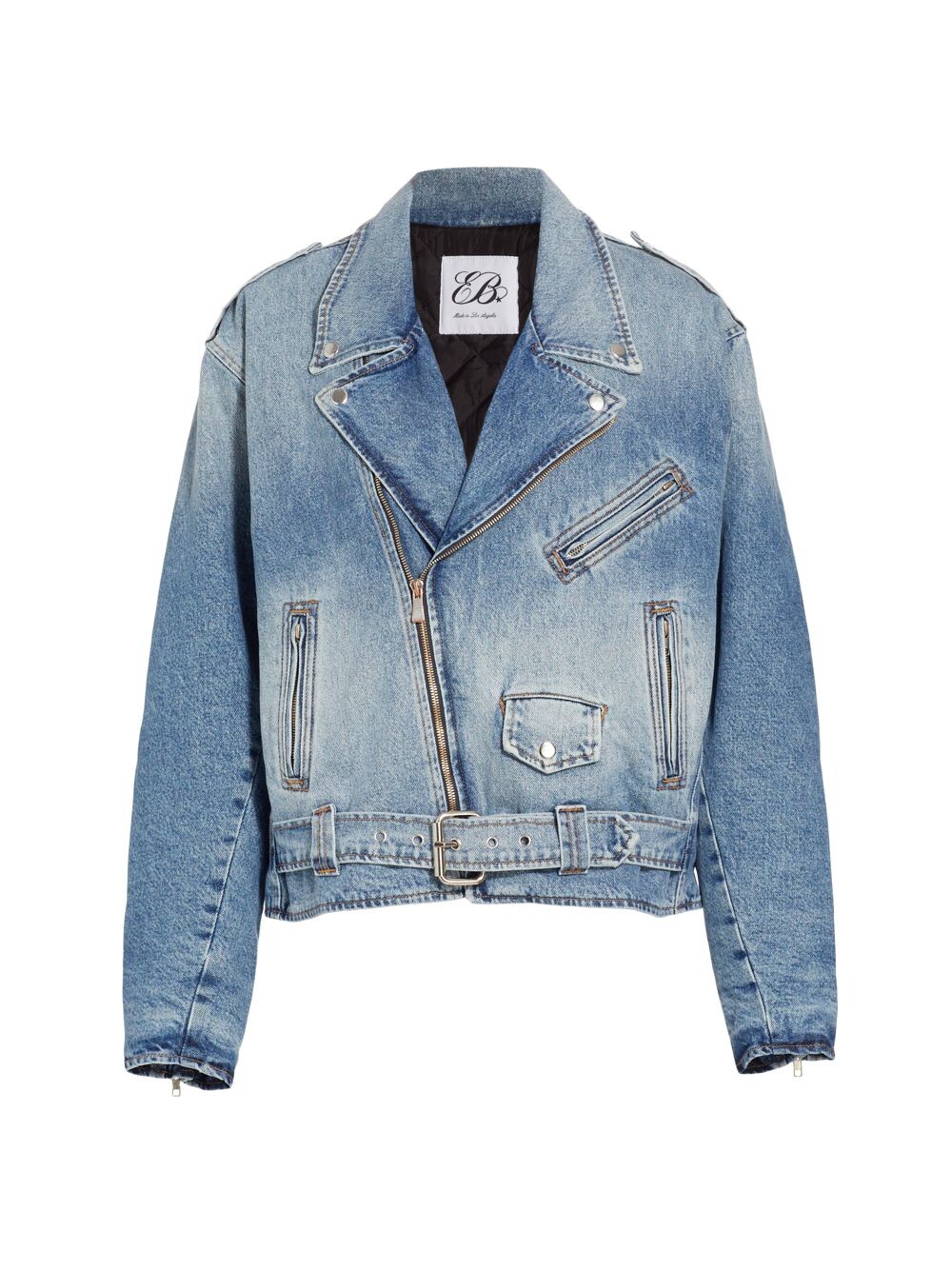 

Джинсовая мотоциклетная куртка EB Denim, Серый