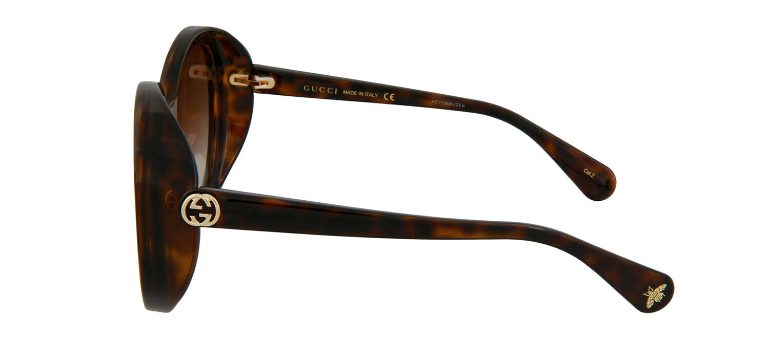 

Gucci GG0368S 002 Овальные солнцезащитные очки, мультиколор