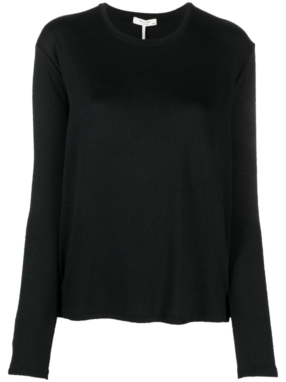 

rag & bone трикотажная футболка с длинными рукавами, черный