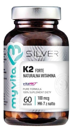 MyVita, Silver, витамин К2 МК-7 Форте, 60 капсул