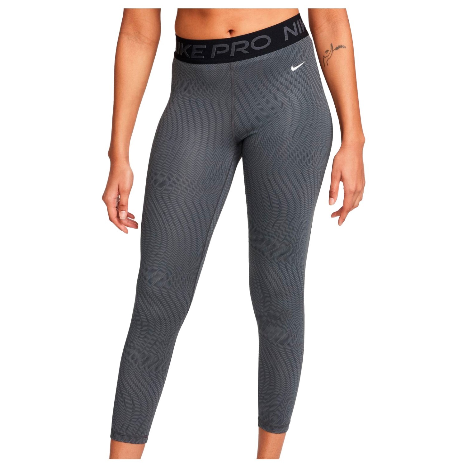 

Леггинсы Nike Women's Pro Womens Mid Rise 7/8, цвет Anthracite/Black/White