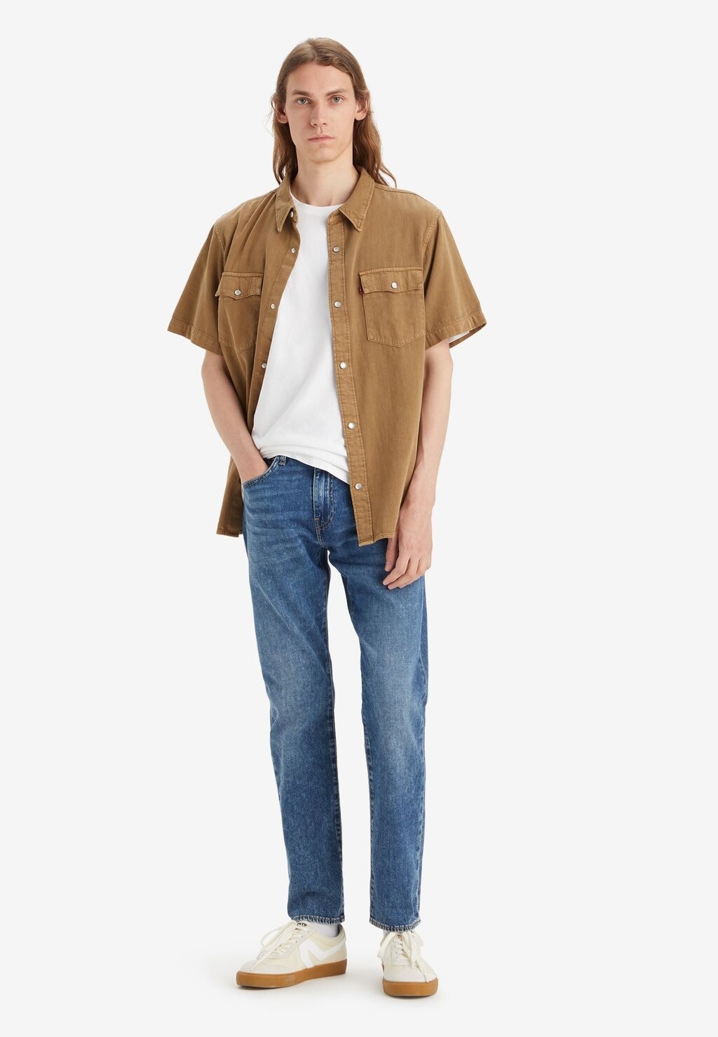 

Зауженные джинсы 502 TAPER Levi's, синий деним