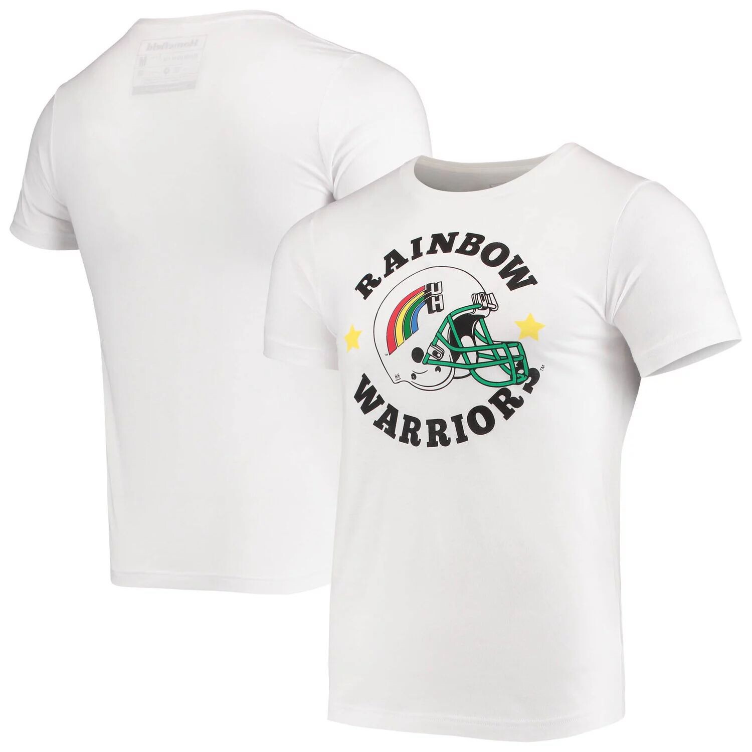 

Мужская футболка Homefield Heathered White Hawaii Warriors Vintage Rainbow Warriors