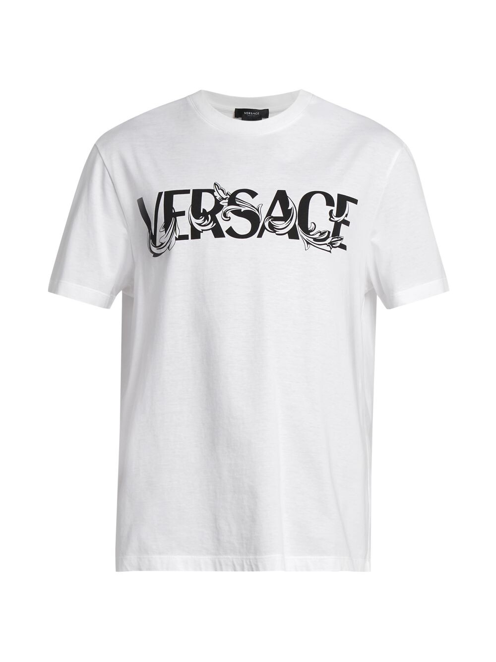 

Хлопковая футболка с логотипом Versace, белый