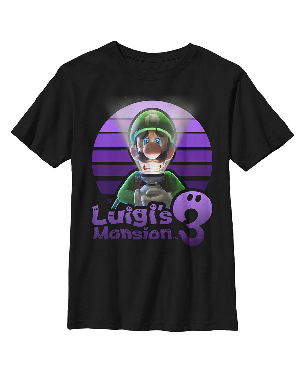 

Детская футболка с логотипом Luigi's Mansion 3 для мальчиков Nintendo