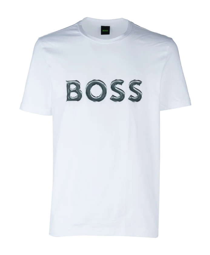 

Повседневная хлопковая футболка Hugo Boss, белый