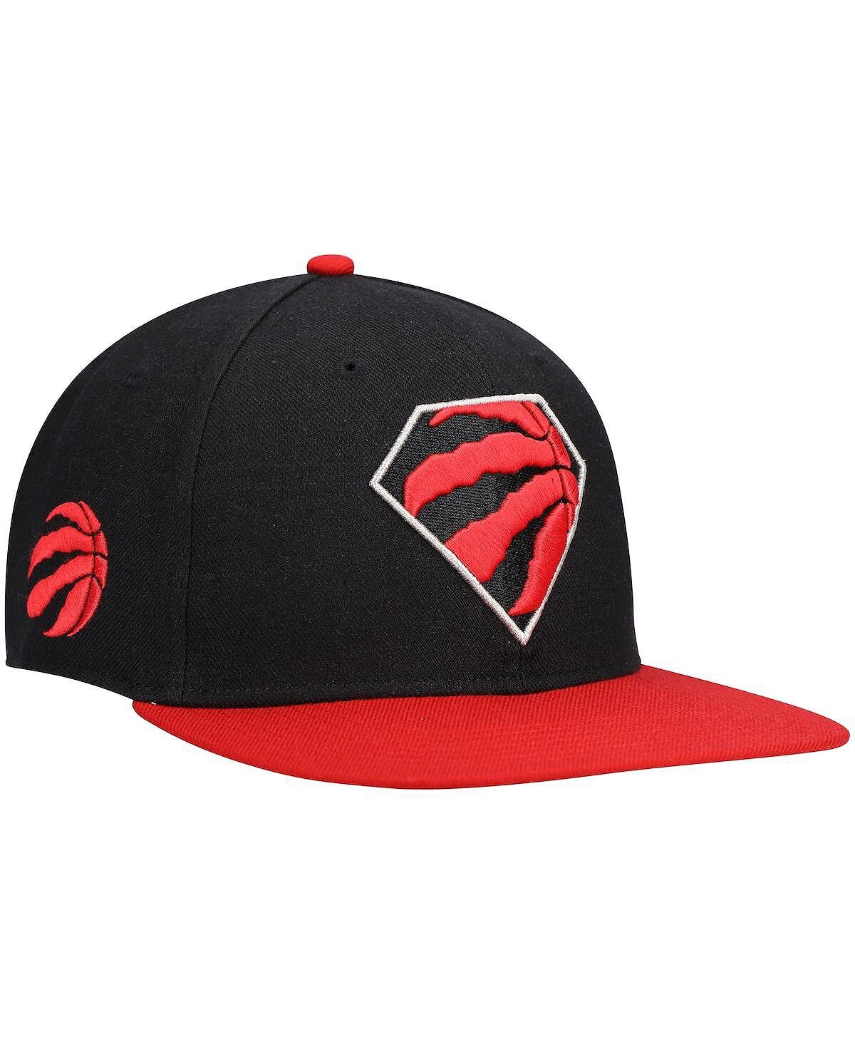 

Мужская черно-красная кепка Snapback в честь 75-летия Toronto Raptors Carat Captain '47 Brand