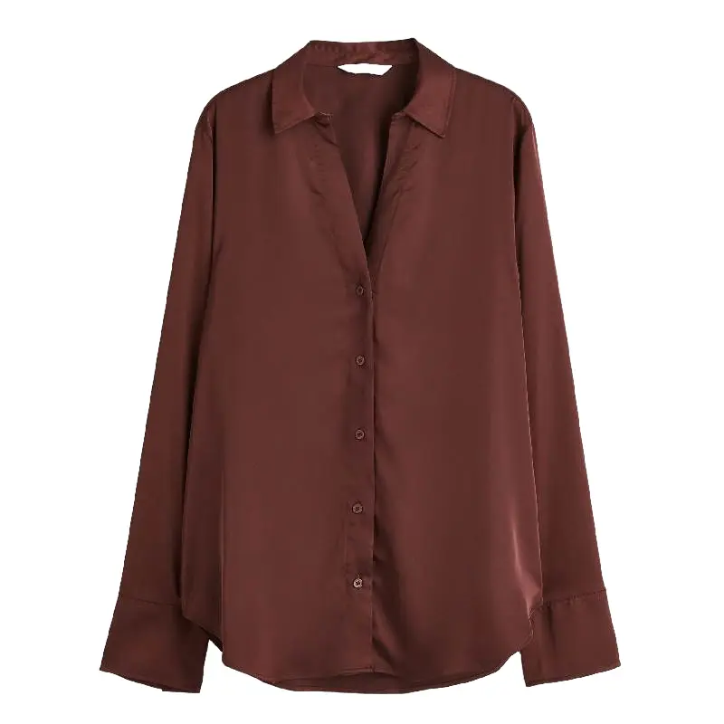 

Блузка H&M V-neck, темно-коричневый