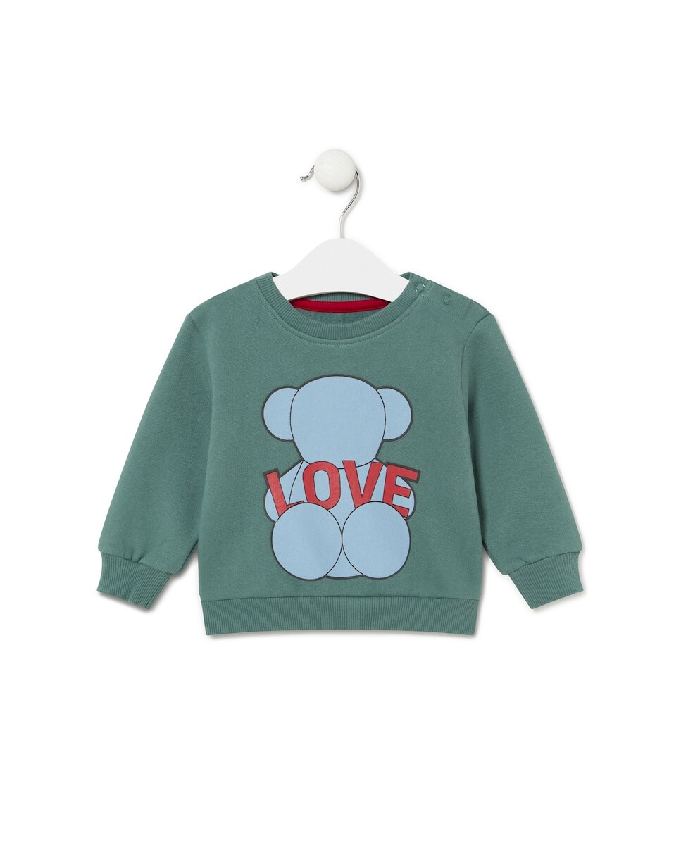 

Хлопковый свитшот Love Bear Tous, зеленый