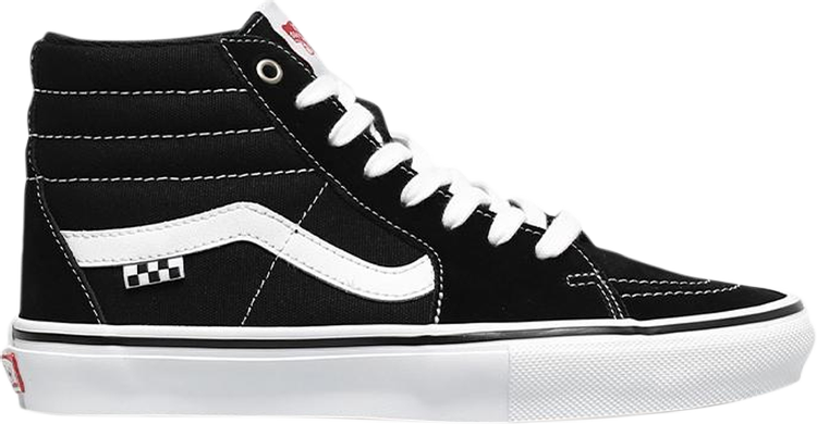 Кеды Vans Skate Sk8-Hi Checkerboard - Black White, черный